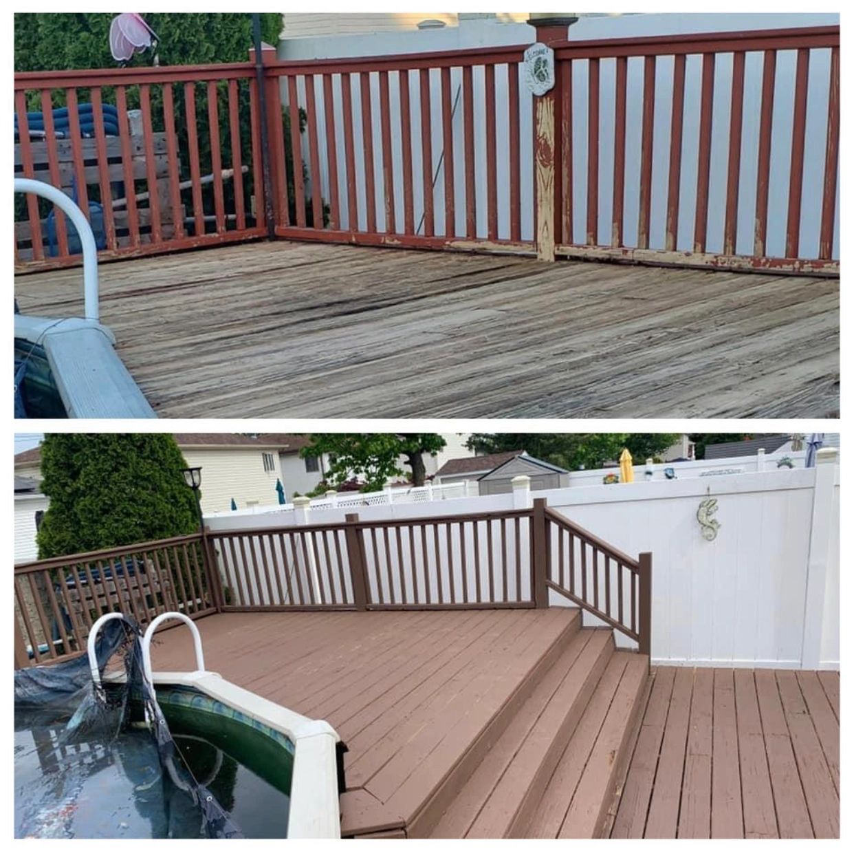 Professional siding cleaning